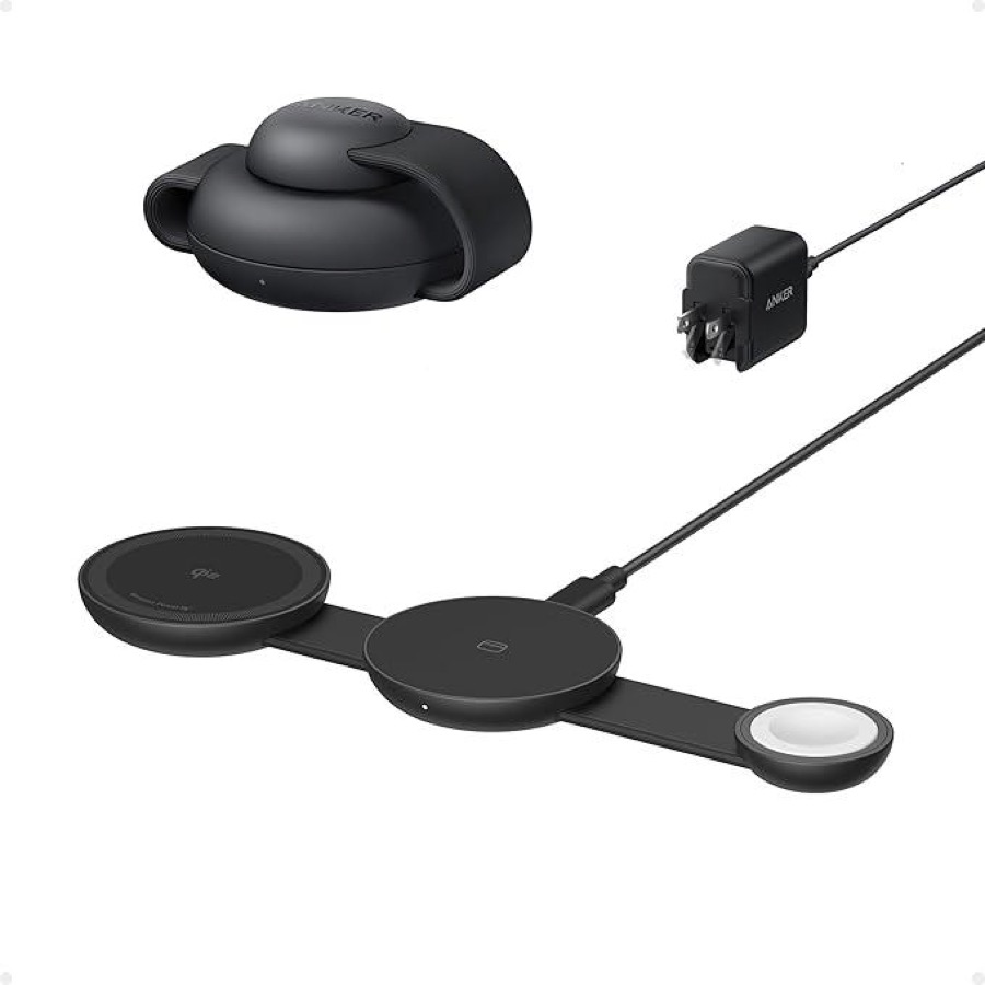 Anker Power-Routing Station - Anker MagSafe Compatible MagGo UFO 3-in-1 Charger