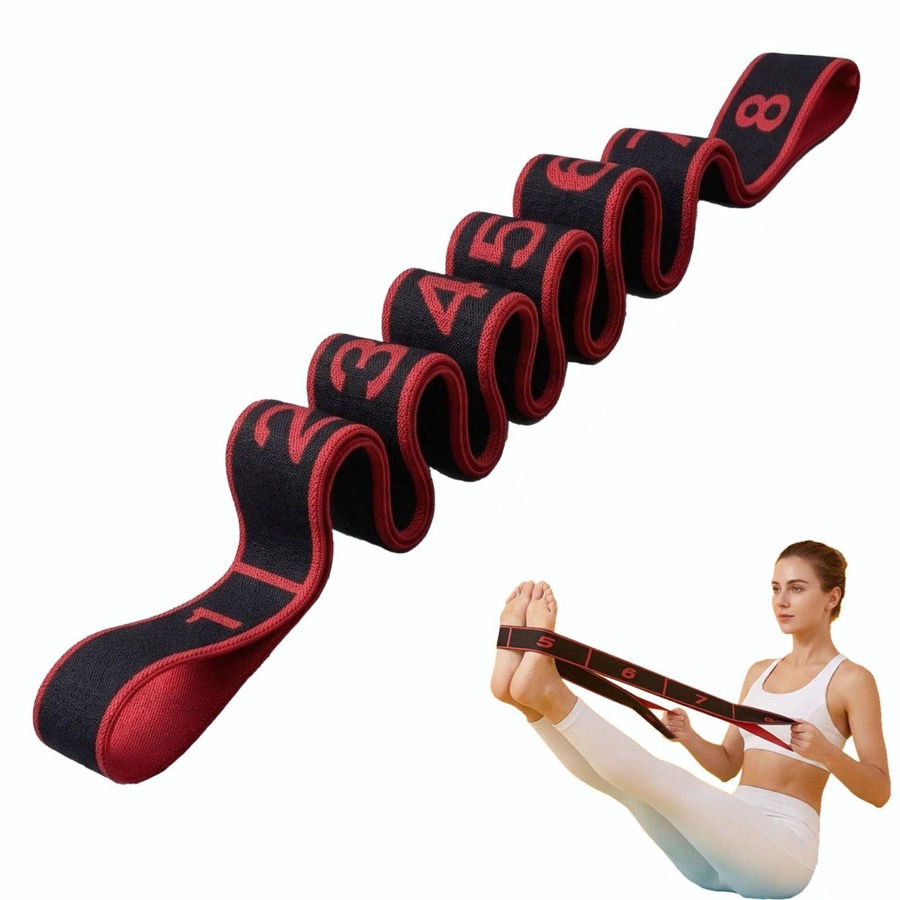 Generic Brand Daily Wearable Add-on - Resistance Bands 8-Section Exercise Bands Numbered Elastic Fitness Band for Workin